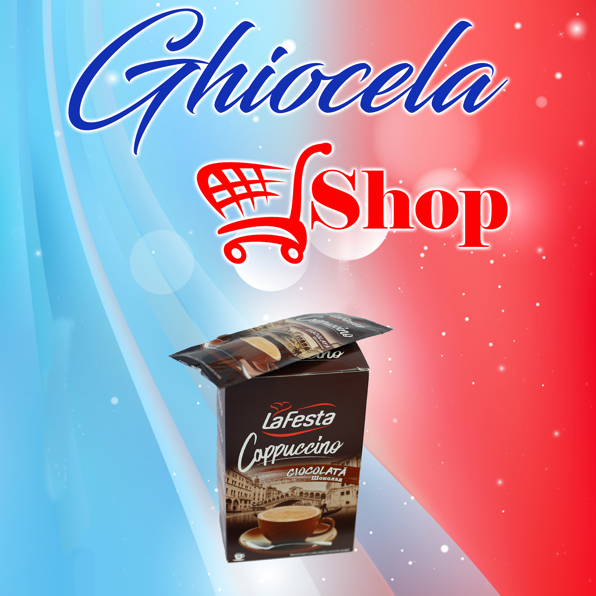 Cutie Plicuri Cappuccino- 10 Plicuri- 125g- LaFesta Cappuccino Ciocolată