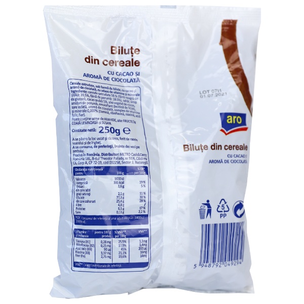 CEREALE CU CACAO ARO 250G - imagine 2