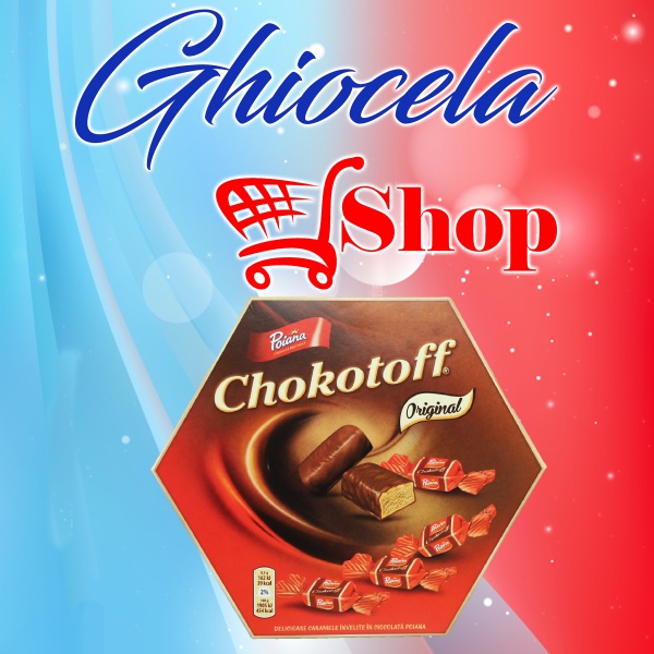Cutie Bomboane Chokotoff- 238g- Caramele învelite in ciocolata