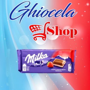 Ciocolată Milka- 100g- Strawberry (Cremă cu gust de căpșune)