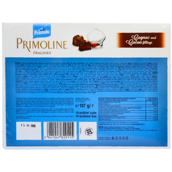 Cutie Bomboane Primola- 107g- Coniac și Cacao - imagine 2