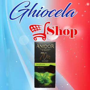 Ciocolată Anidor- 85g- Ciocolată amăruie 70% cacao cu mentă