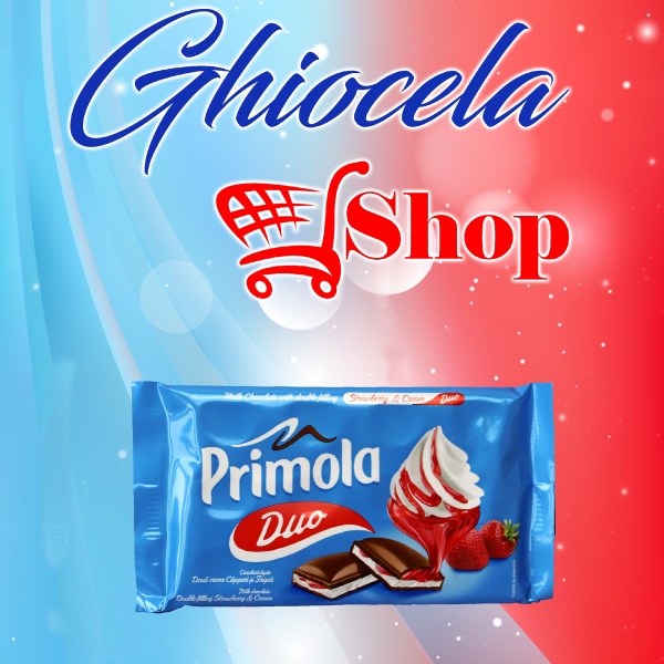 Ciocolată Primola- 89g- Căpșuni și Frișcă