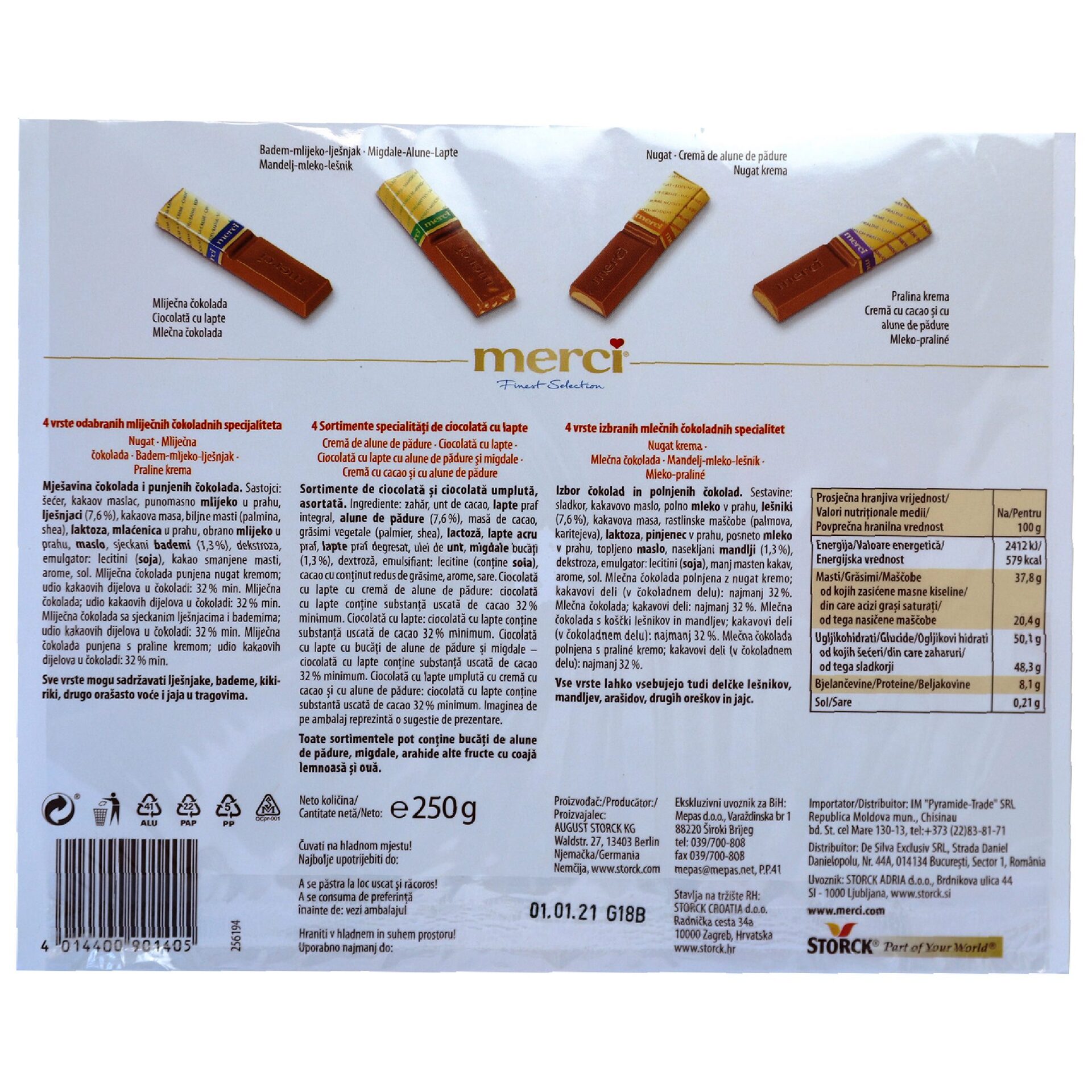 Cate Bomboane Sunt In Cutia De Merci Cutie Bomboane Merci- 250g- Assorted Milk Chocolates – Ghiocela