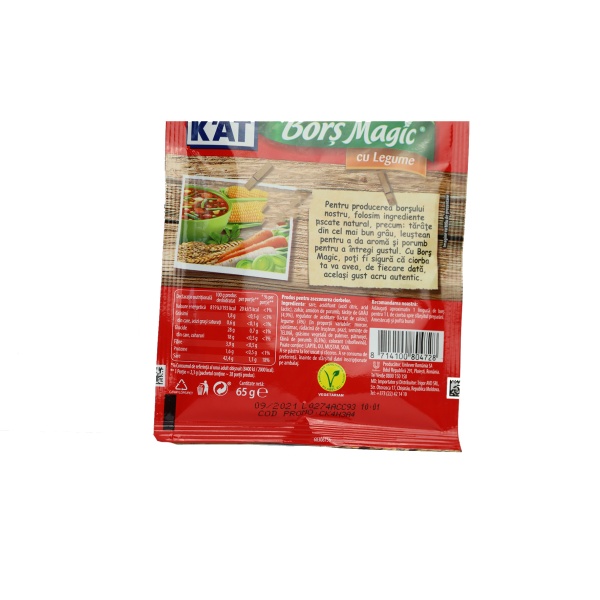 Deli Kat-Borș Magic Cu Legume-65G - imagine 2