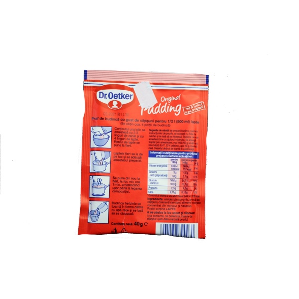 Original Pudding Cu Gust De Capșuni -Dr.Oetker - imagine 2