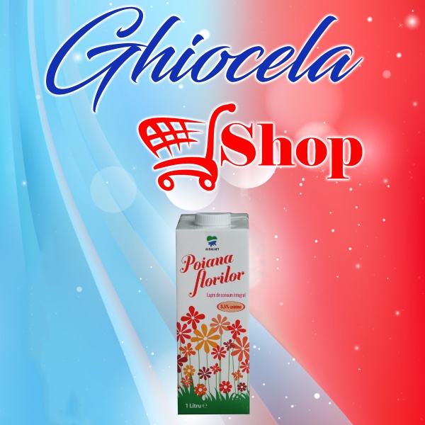 Lapte-Poiana Florilor Cutie 1L-3,5% Grăsime