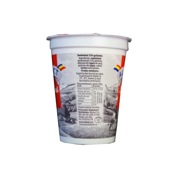 Smântână-400 G-Albalact 12% Grăsime - imagine 2