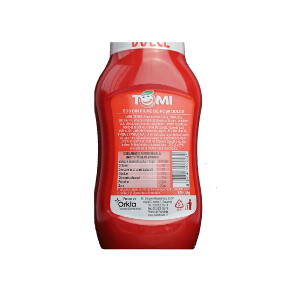 Ketchup Dulce-Tomi-500G - imagine 2