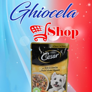 Cesar-mancare umedă cu legume pentru caini.