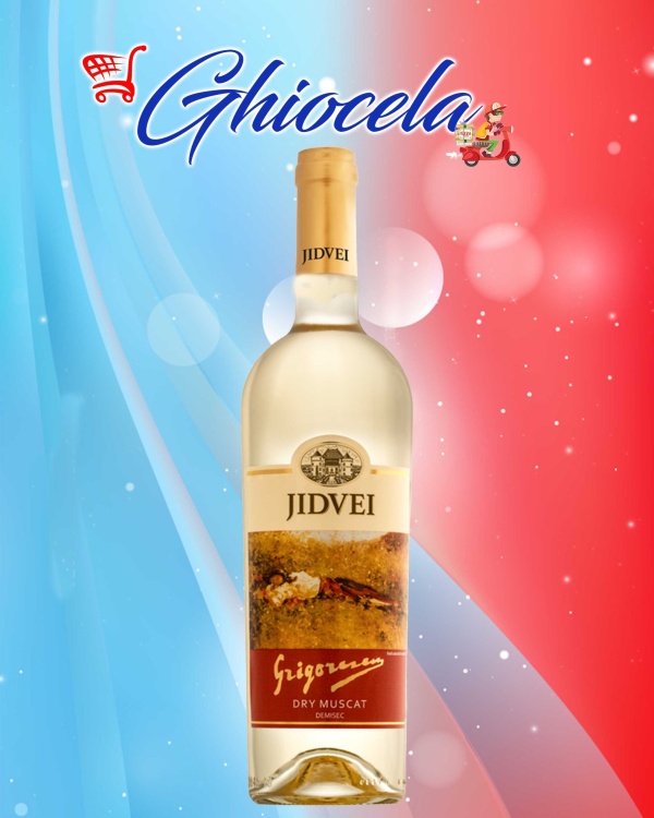 Jidvei Dry Muscat Vin Alb demisec 12% alcool 0.75 L