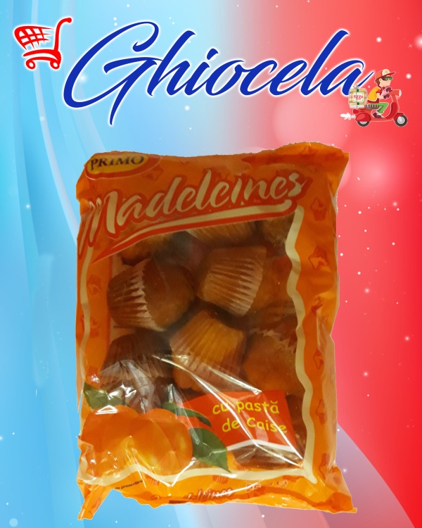 Madeleines Primo 250gr cu crema de caise