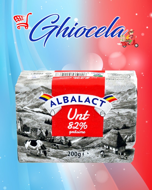 Unt Albalact 82% grasime 200 g.