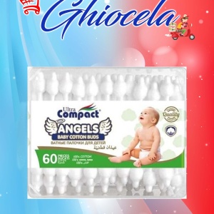 Ultra Compact Betisoare de urechi baby, 60 bucati