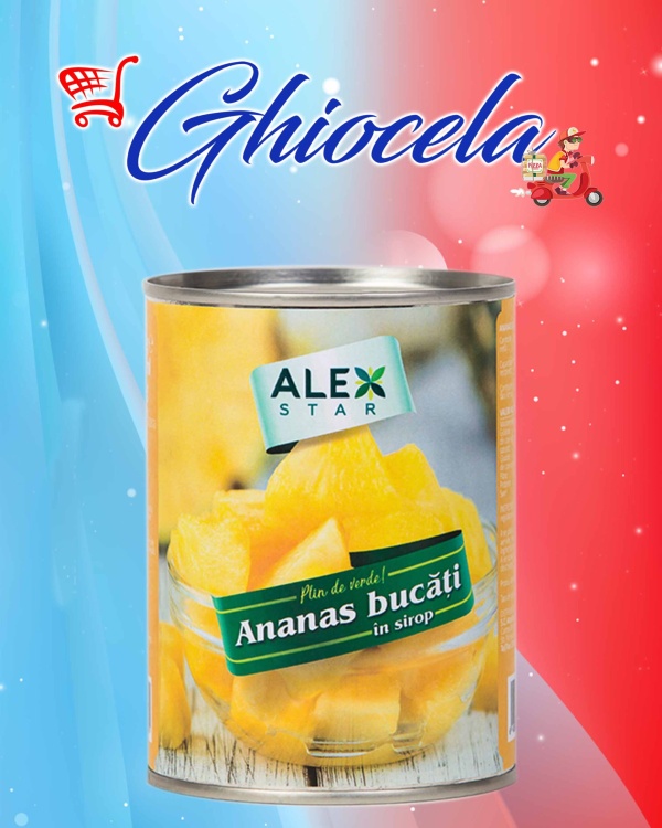Compot ananas bucati Alex 580gr.
